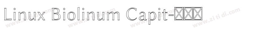 Linux Biolinum Capit字体转换